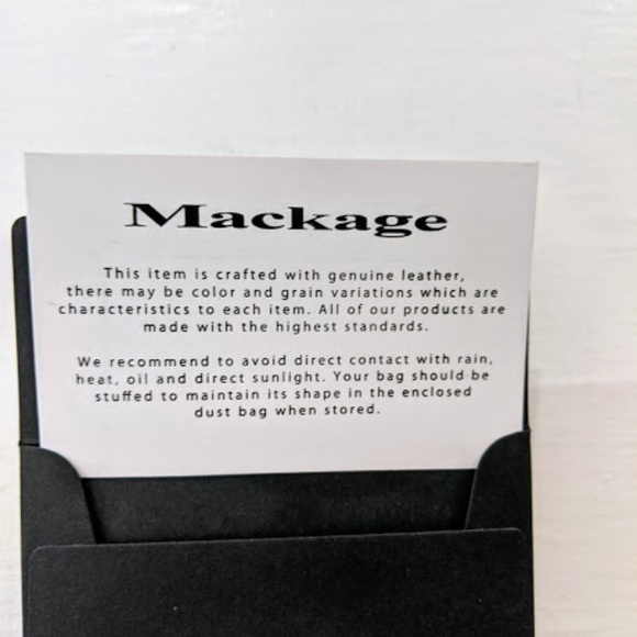 Mackage large leather purse with arrow clasp - Picture 5 of 10